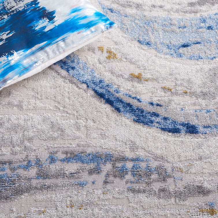 Ivy Bronx Palma 334 Area Rug In Beige / Light Blue Wayfair